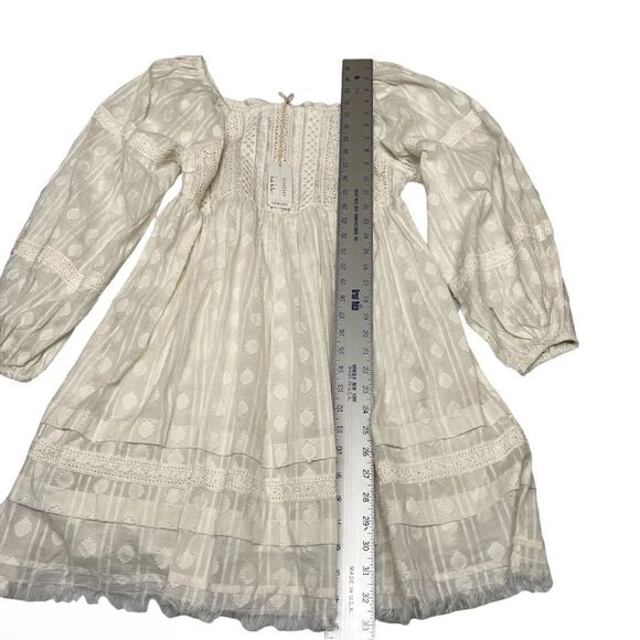 Nicole Miller Artelier Cottagecore Dress Babydoll Lace Fairy Aesthetic Square - Picture 3 of 13